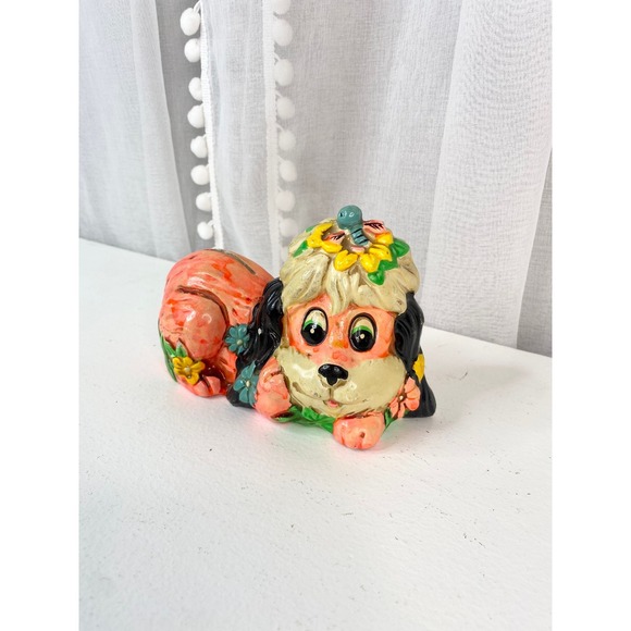 Vintage 1967 Holiday Fair Chalkware Dog Coin Bank - Picture 3 of 9